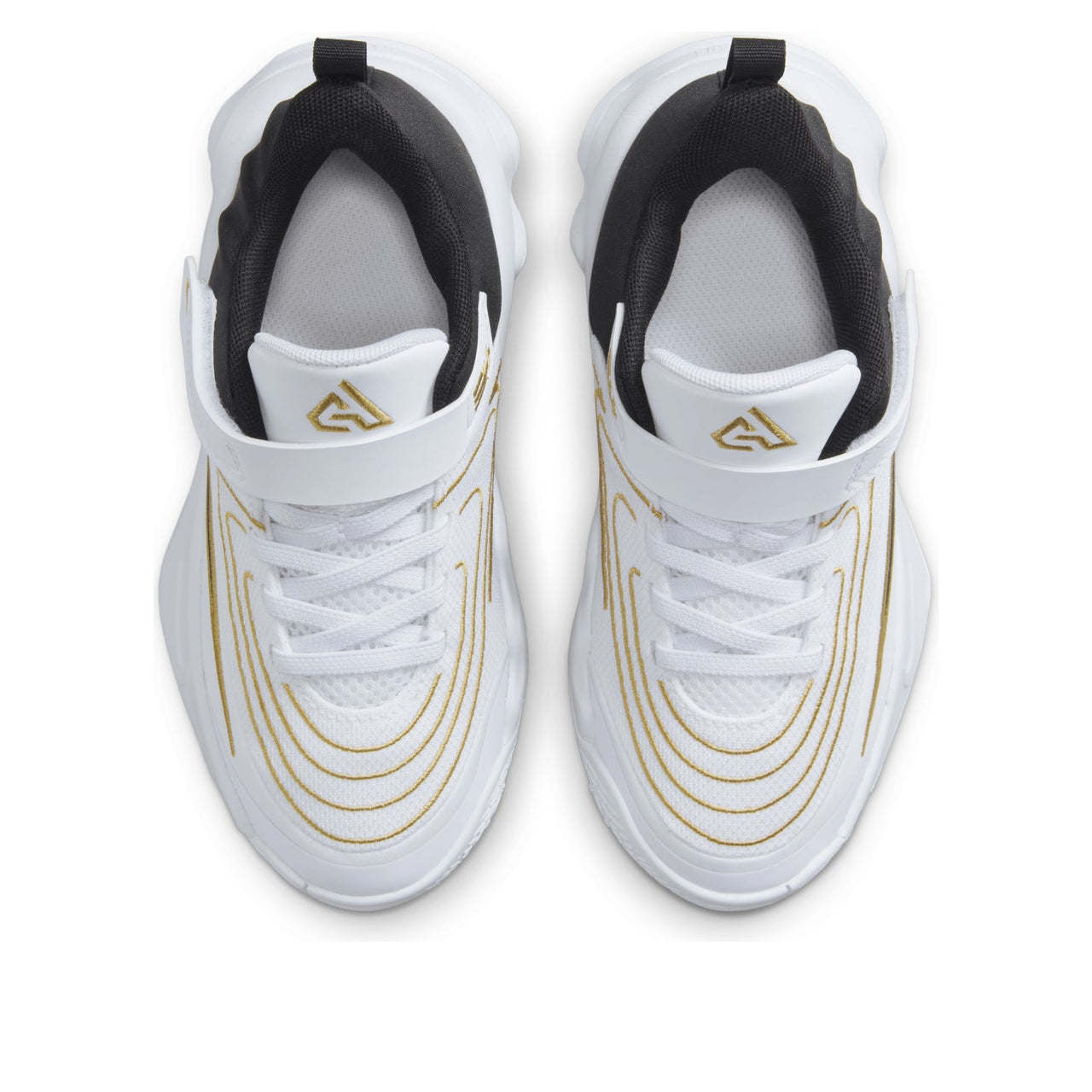 (PS) Nike Giannis Immortality 4 'White Black Metallic Gold'  FZ6733-100
