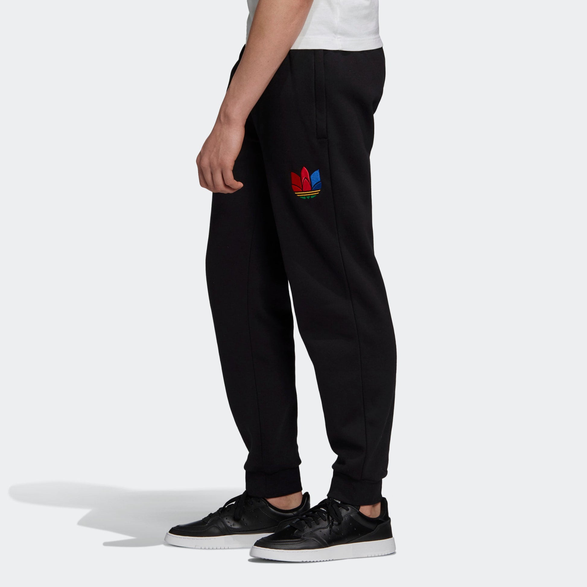 adidas originals 3d Tref Swtpant Bundle Feet Casual Sports Long Pants Black GE0806