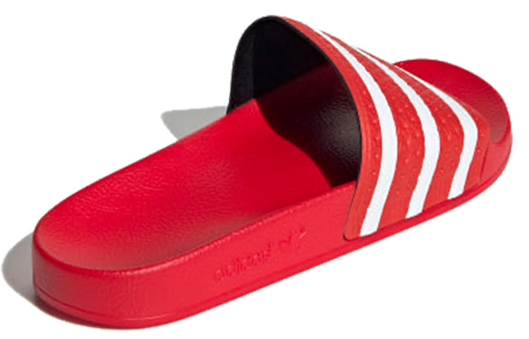 adidas originals Adilette Slides 'Red White' EF5432