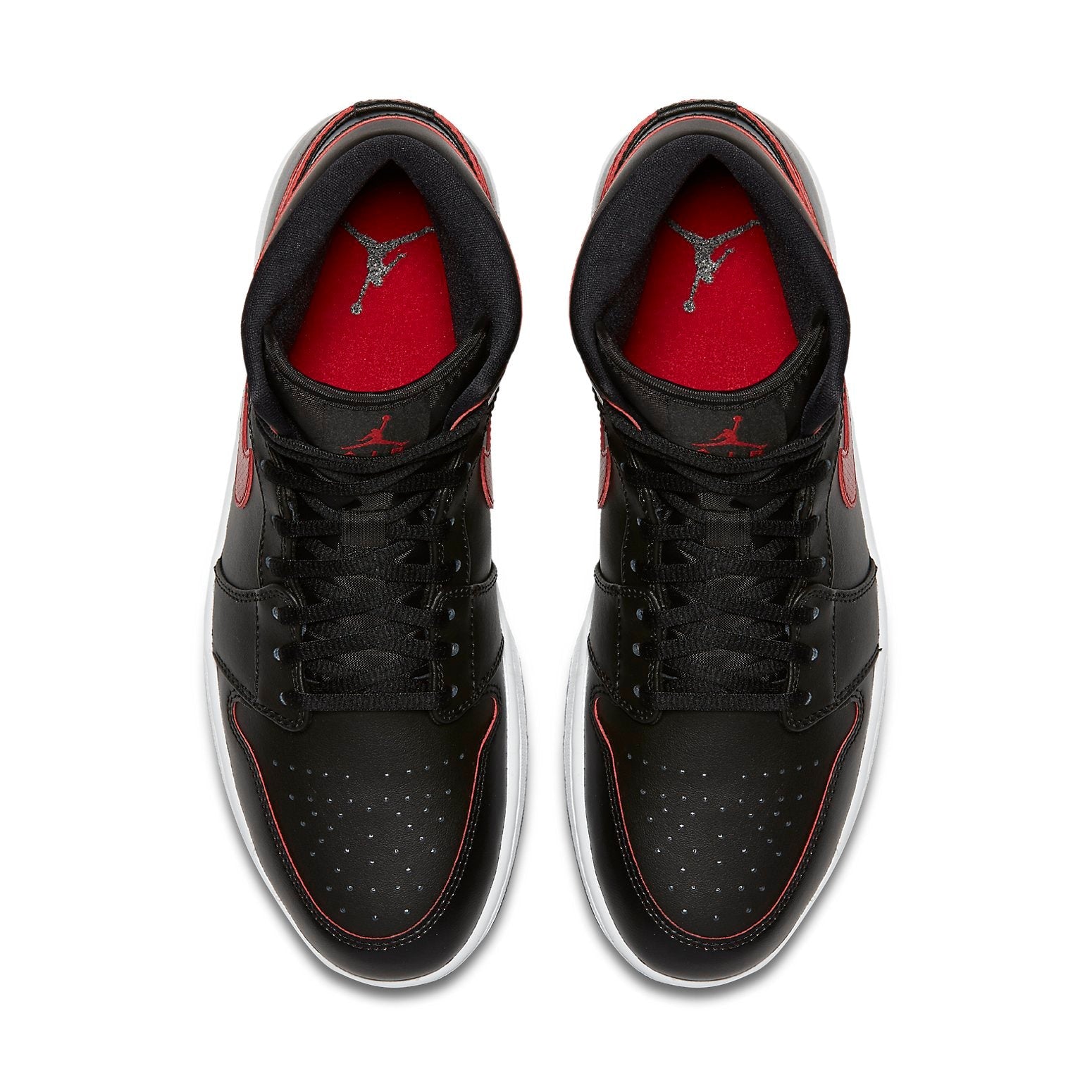 Air Jordan 1 Retro Mid 'Black Team Red' 554724-009