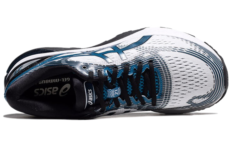 ASICS Gel-Nimbus 21 2E Wide 'White Deep Sapphire' 1011A172-100