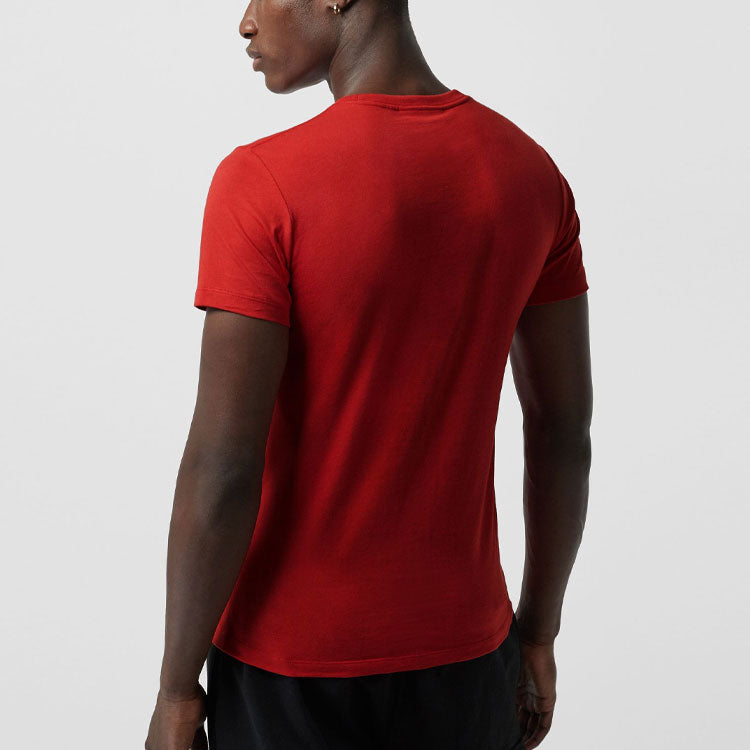 Men's Burberry Casual logo Short Sleeve Red 80078391