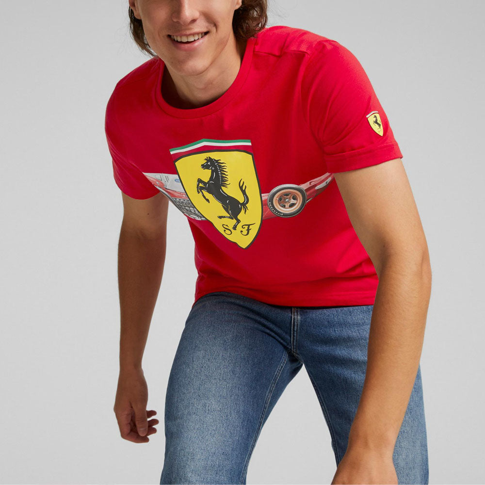 PUMA Scuderia Ferrari Shield Tee 'Red' 535851-02