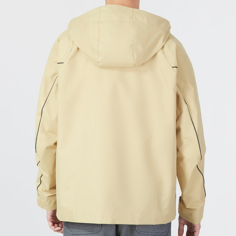 adidas Tech MH Woven Jacket Asia Sizing 'Beige' HY5834