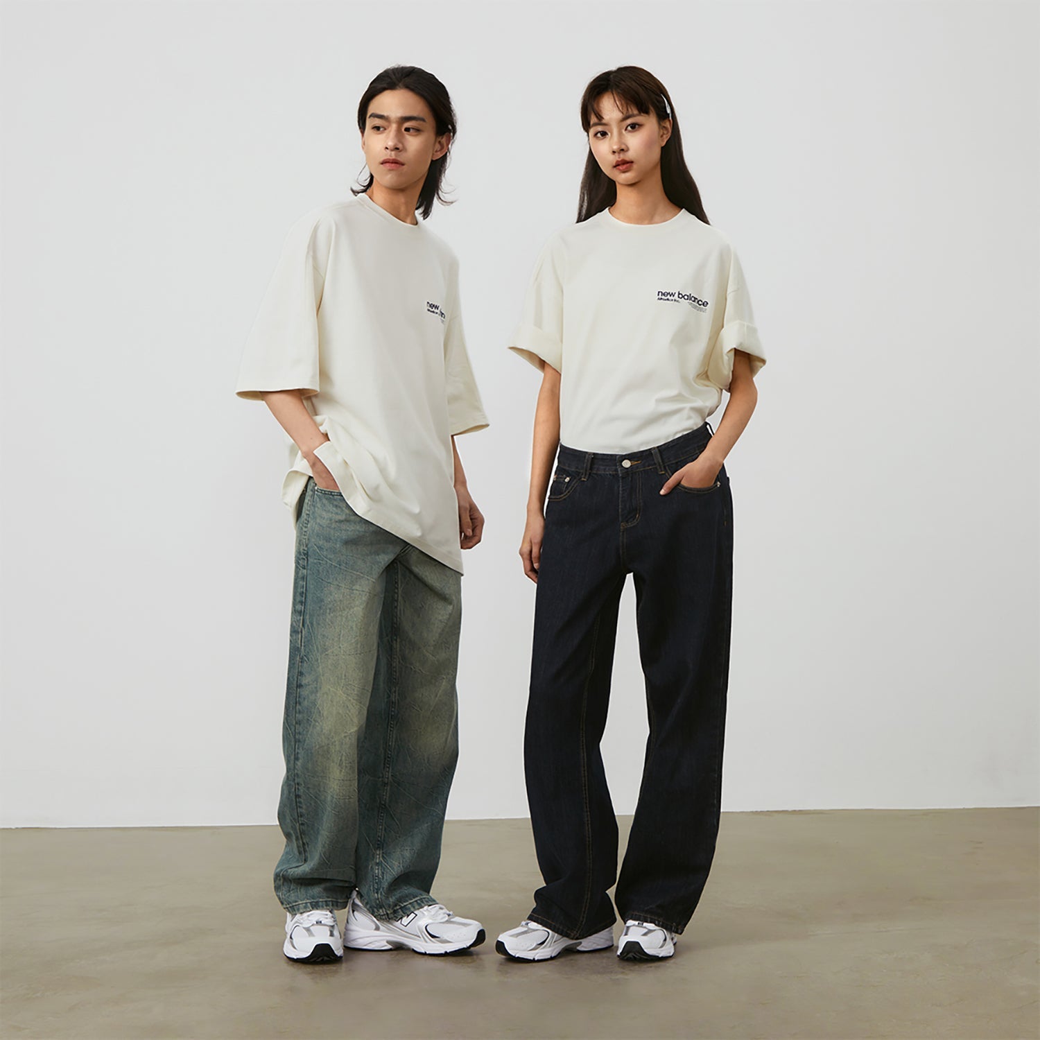 New Balance Wordmark Logo T-Shirt Asia Sizing 'White' AMT42301-CIC