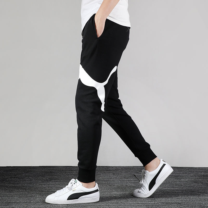PUMA Big Logo Graphic Pants 'Black' 581037-01