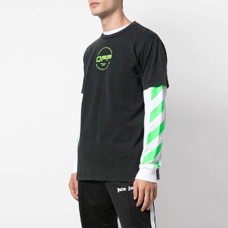Off-White Hand Logo Slim T-Shirt Short Sleeve Black OMAA027R201850131088