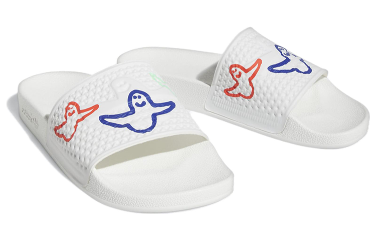 adidas Shmoofoil Slides 'Cloud White Red Pulse Mint' HQ2034