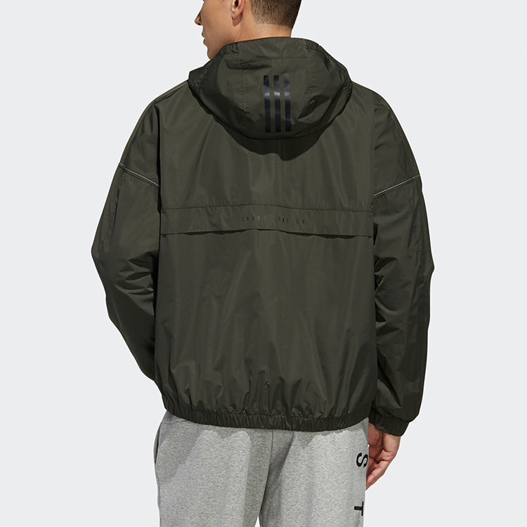 adidas M S2S WV CL JKT hooded track Jacket Brown ED1930