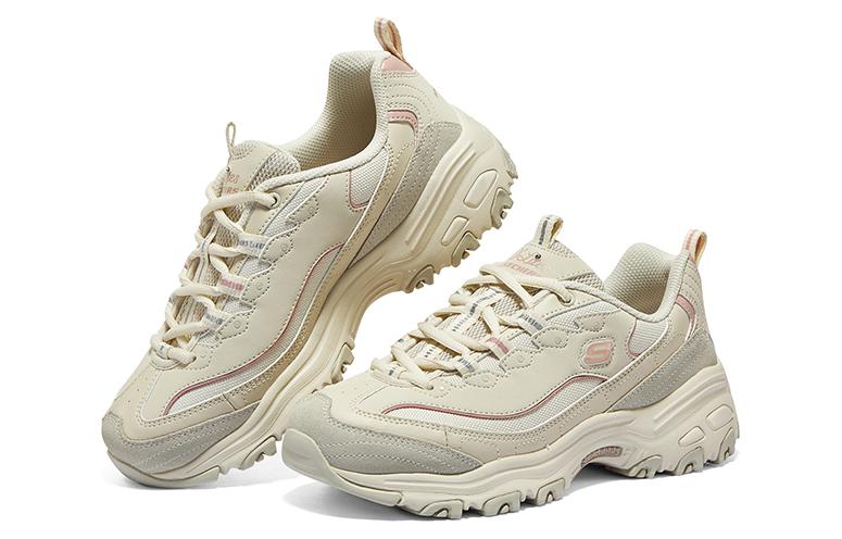 (WMNS) Skechers DLITES 'Beige Pink' 896145-NTPK