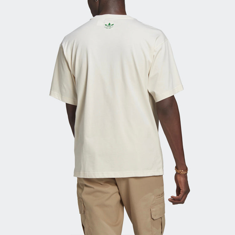 adidas originals Unisex Stan Smith Printing Short Sleeve White GQ8872