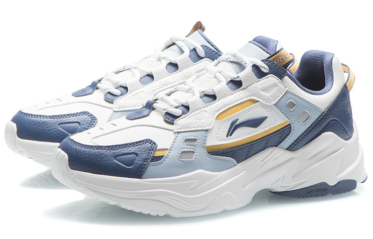 Li-Ning Retro Reflective Sneakers 'White Blue' AGCS417-3