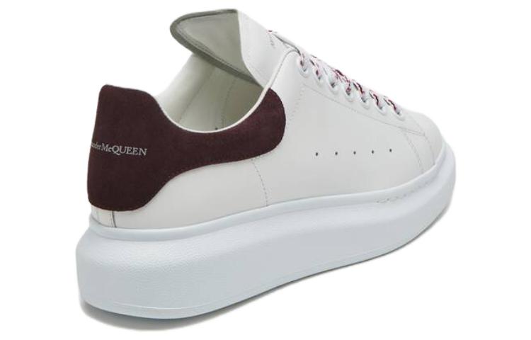 (WMNS) Alexander McQueen Oversized Sneaker 'White Dark Burgundy' 718139WIE988719