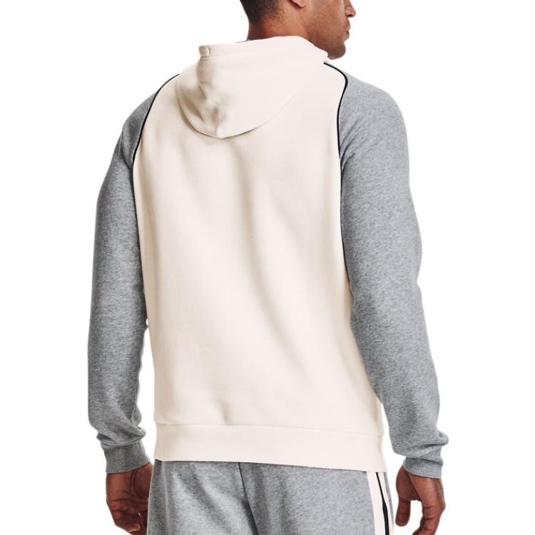 Under Armour Rival Varsity Fleece Hoodie 'Beige Grey' 1373831-112