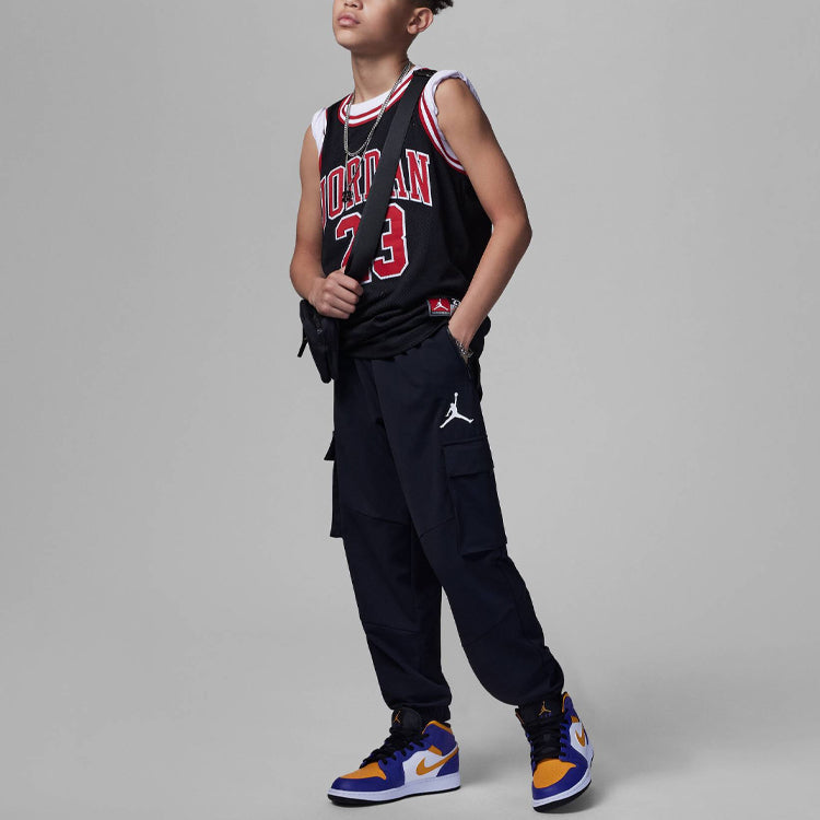 (GS) Air Jordan Cargo Pants 'Black' FQ0656-010