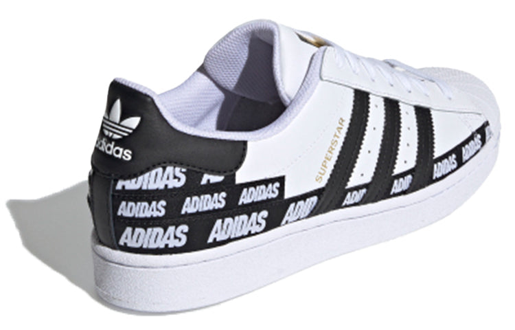 adidas Superstar 'Wordmark Heel Stripe - White Black' FX5558
