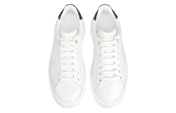 (WMNS) LOUIS VUITTON Time Out Sneakers 'White with White Monogram' 1A9HBT