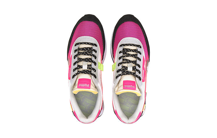 (GS) SEGA X PUMA Future Rider Low Running Shoes Black/White/Pink 373214-02