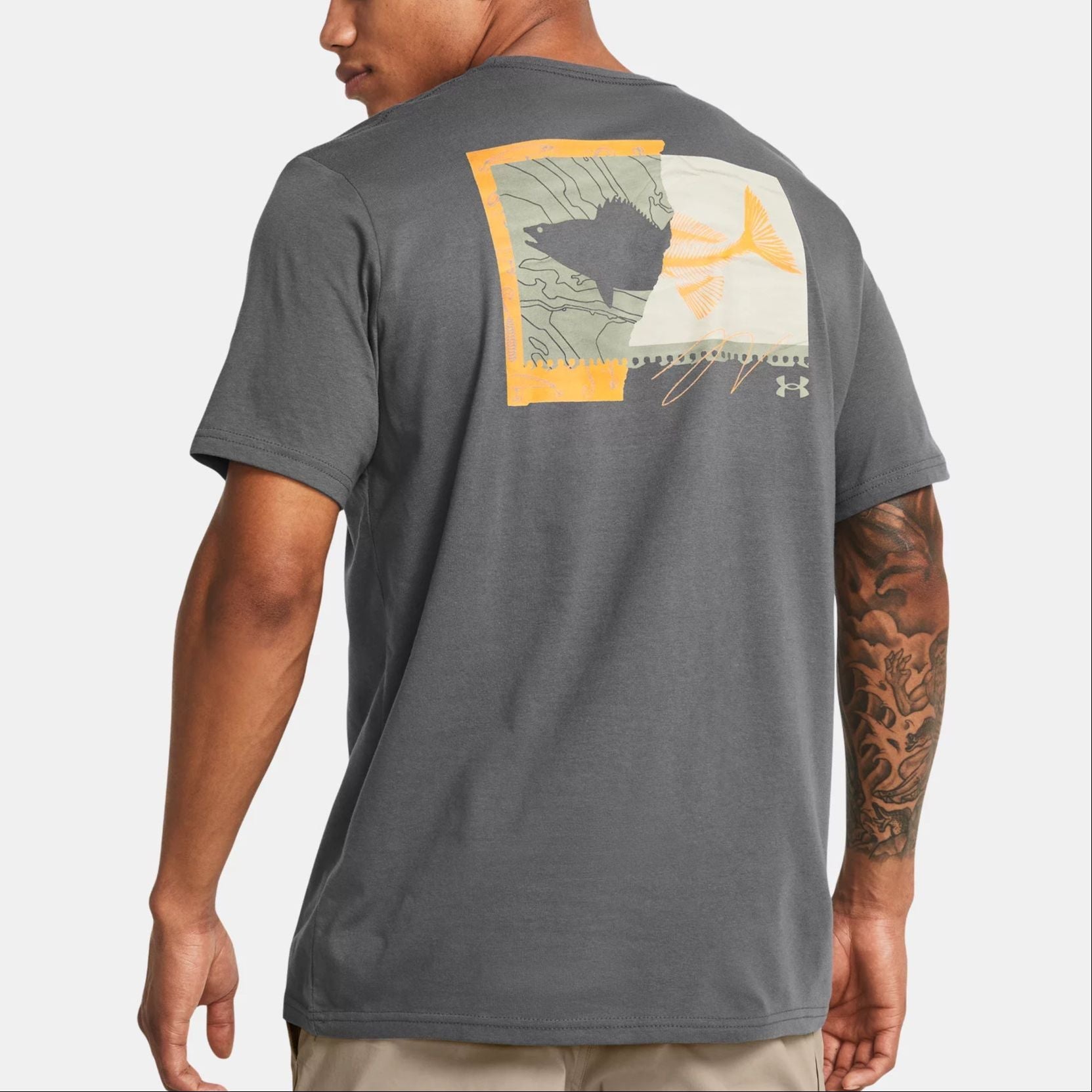 Under Armour Walleye Graphic T-Shirt 'Grey' 1382908-025