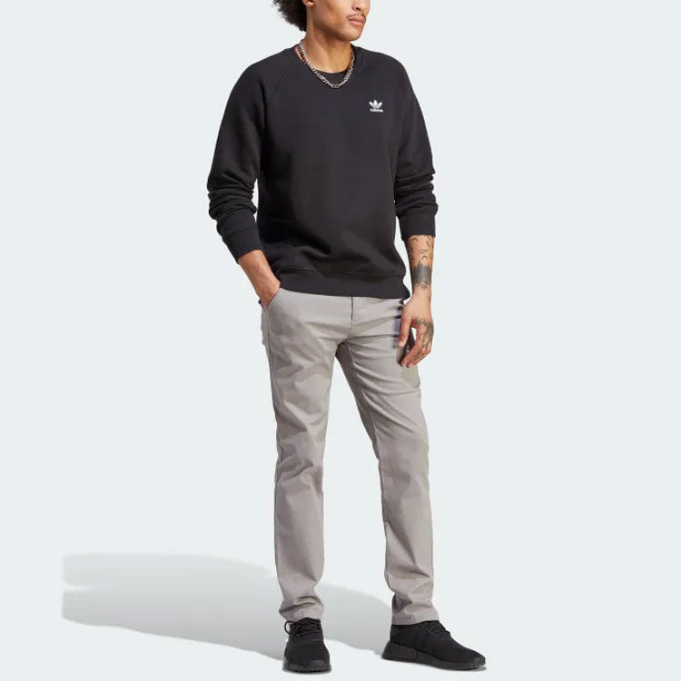 adidas originals Trefoil Essentials Crewneck 'Black' IM4532