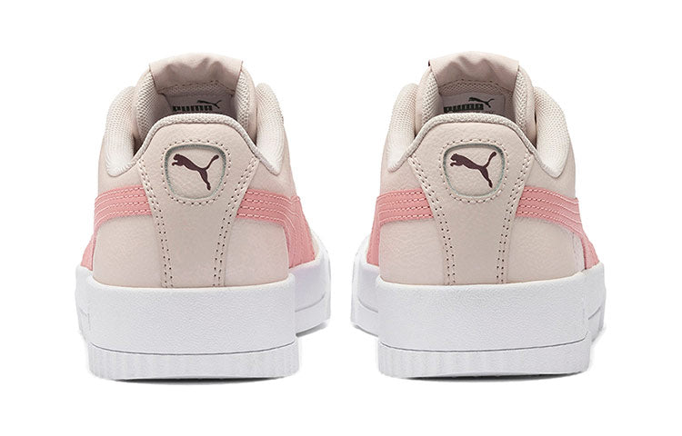 (WMNS) PUMA Carina Leather 'Khaki Pink White' 370325-05