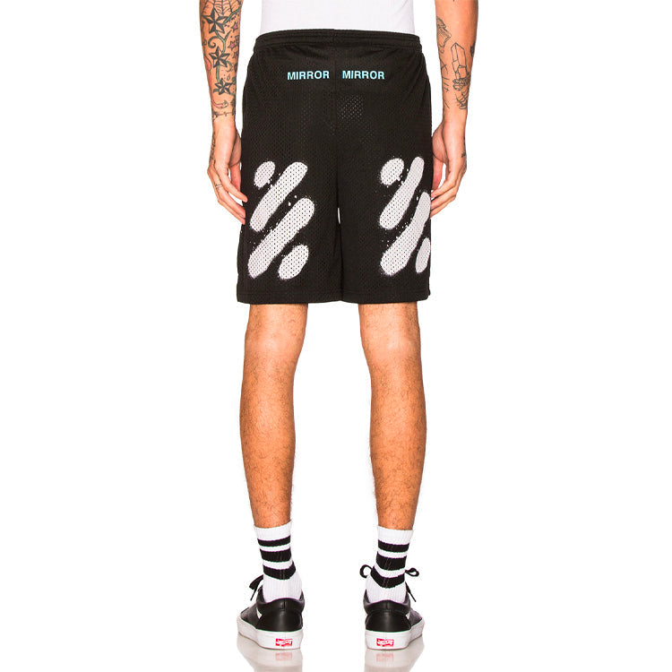 Off-White Alphabet Printing Casual Shorts Black OMCB006S170170391001