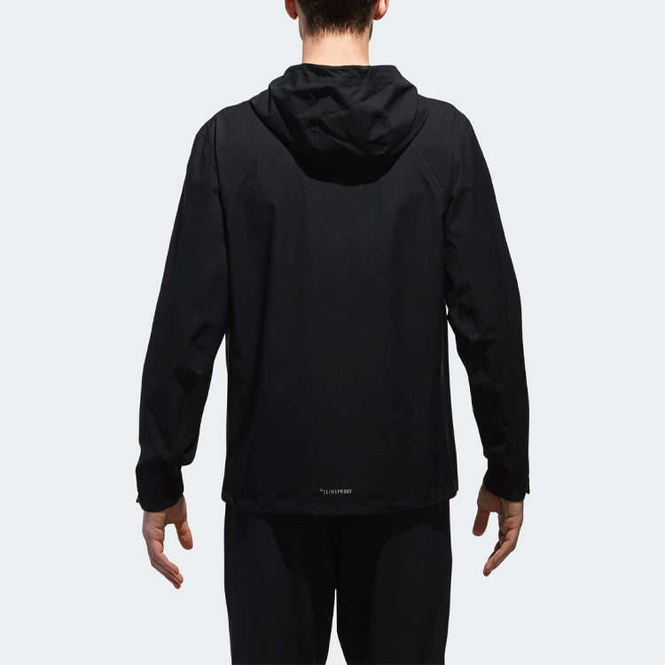 adidas Outdoor Sports waterproof hooded Interchange Jacket Black CV4862