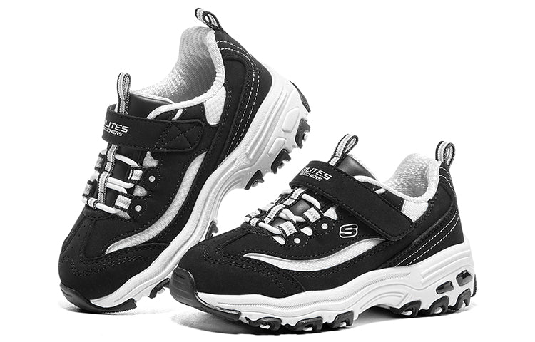 (GS) Skechers D'Lites Shoes 'Black White' 405221N-BKW