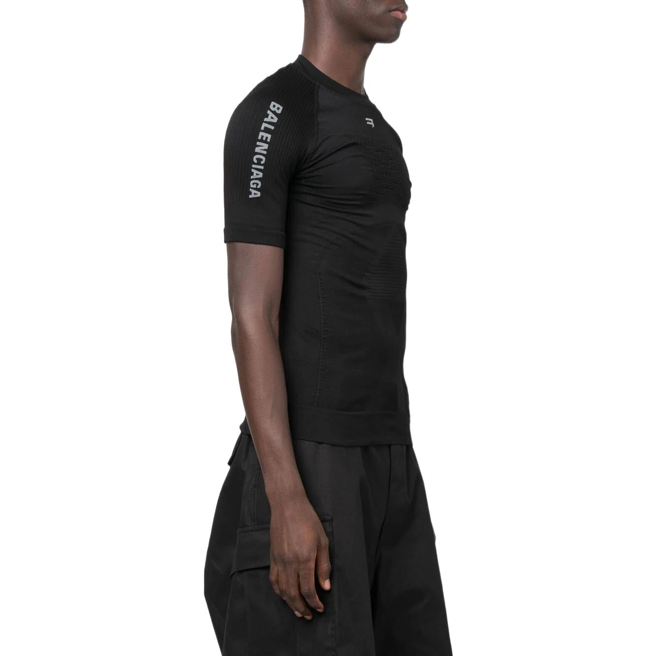 Balenciaga Sporty B Crewneck Athletic Top 'Black' 7196624C9B41000