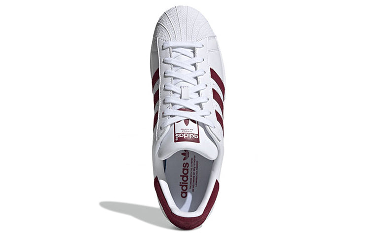 adidas Superstar 'Cloud White Collegiate Burgundy' EF9240