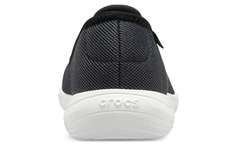(WMNS) Crocs Reviva Cozy Breathable Low Tops Athleisure Casual Sports Shoe Black White 205880-066