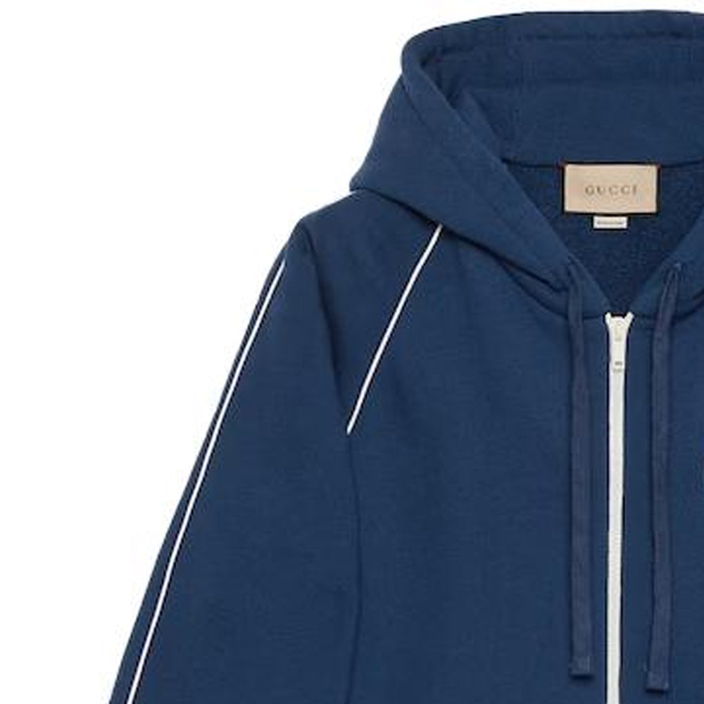 Gucci Cotton Jersey Sweatshirt With Patch 'Blue' 756648-XJFV7-4030
