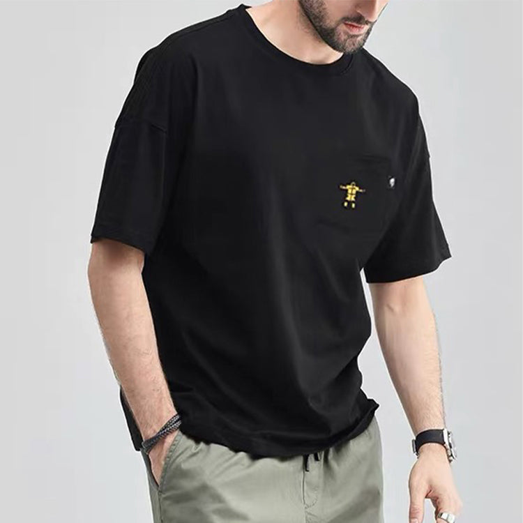 THE NORTH FACE Chest Small Pocket Short Sleeve Couple Style Black 4999-JK3