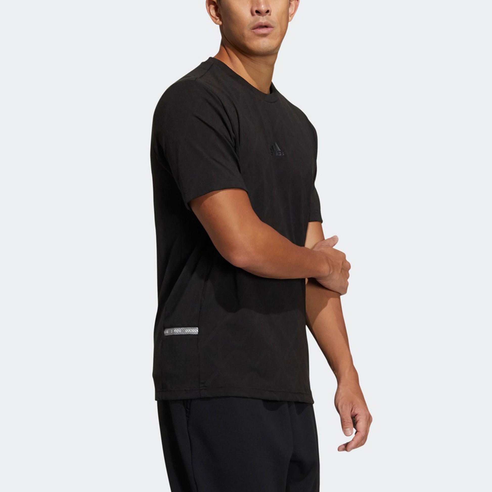 adidas Th Tee Techjaq Casual Sports Breathable Short Sleeve Black GP1010