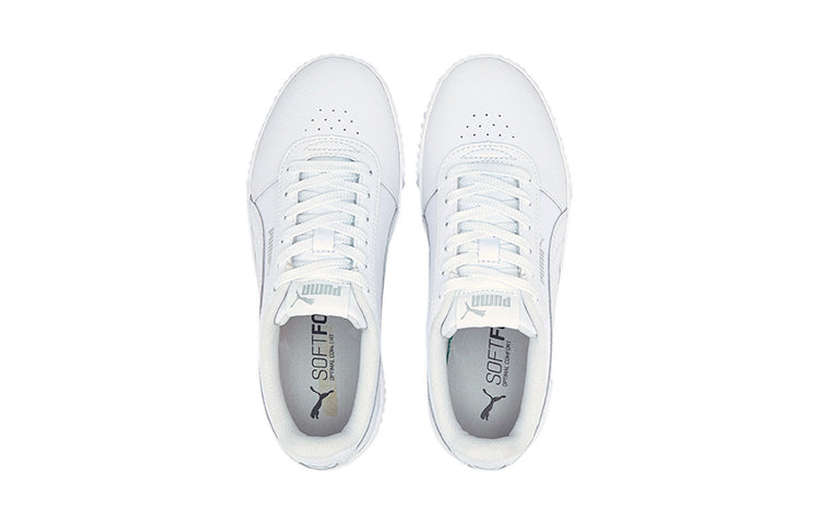 (GS) PUMA Carina L Casual Board Shoes White 370677-19