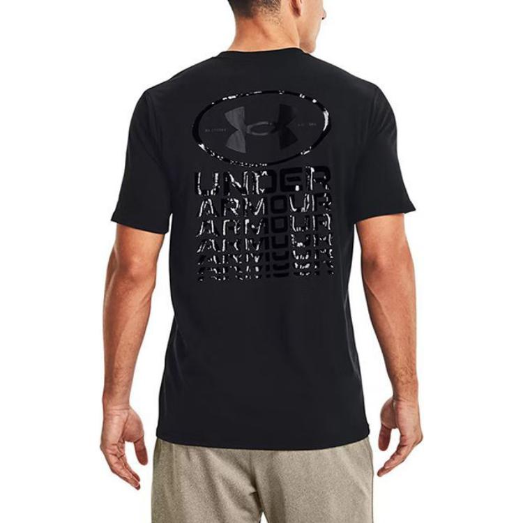Under Armour Repeat Graphics T-shirt 'Black' 1371264-001