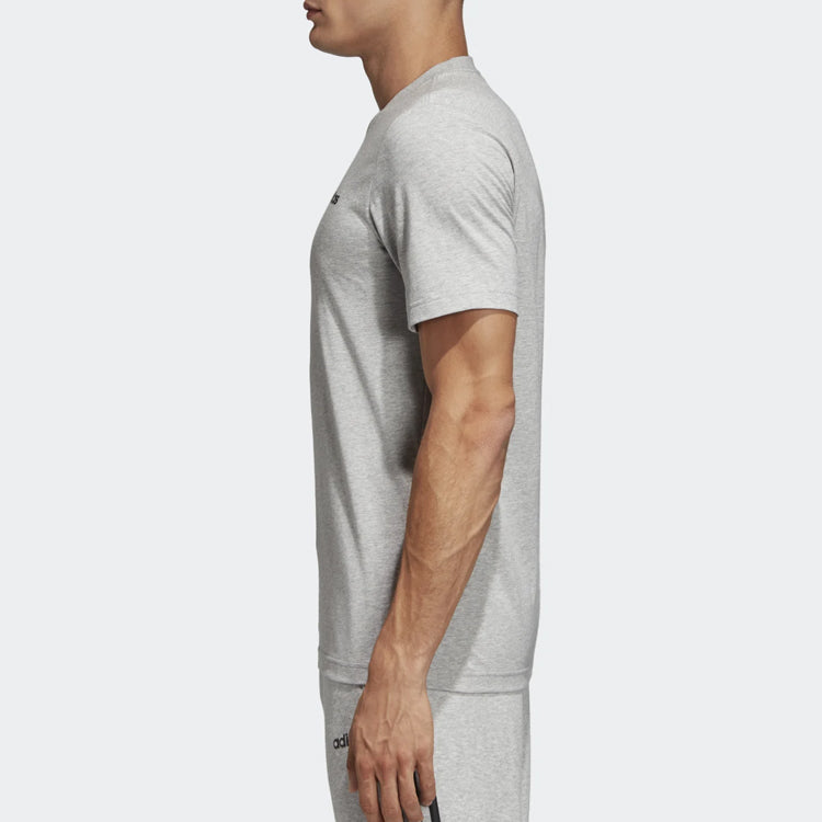 adidas E Pin tee Sports Stylish Round Neck Short Sleeve Gray DU0382