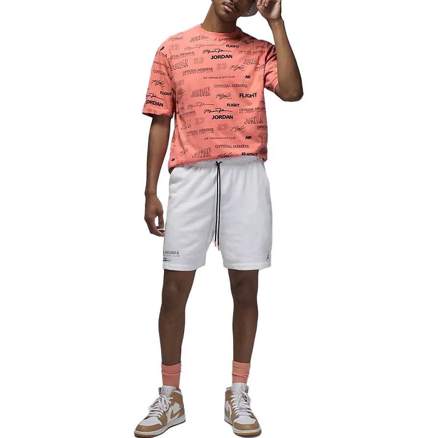 Air Jordan Flight MVP Statement AOP T-Shirt 'Pink Black' DX9573-814