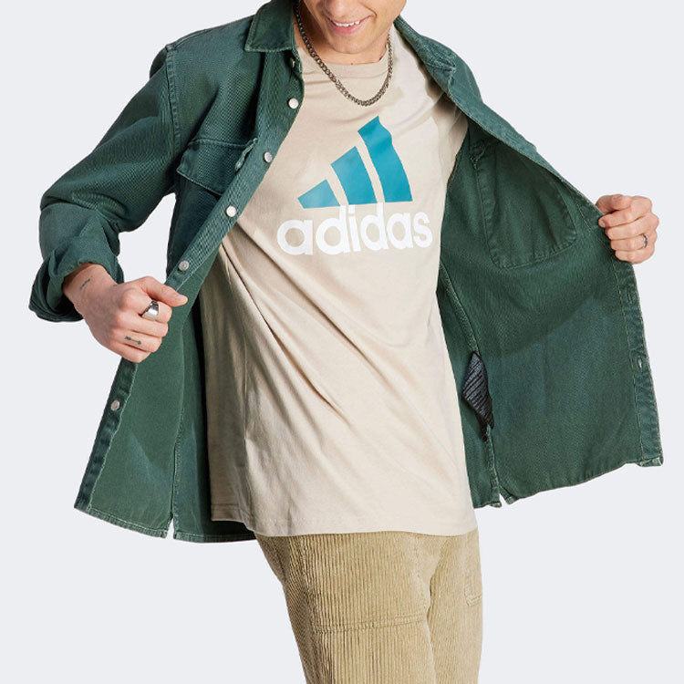 adidas Essentials Single Jersey Big Logo T-shirt 'Wonder Beige' IJ8575