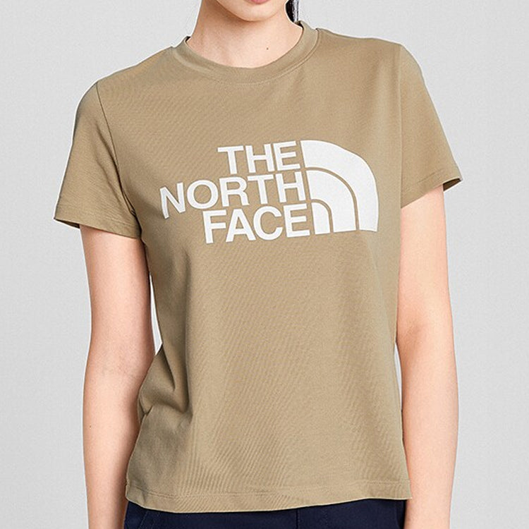 THE NORTH FACE Outdoor Casual Short Sleeve Khaki 4NF7-H7E