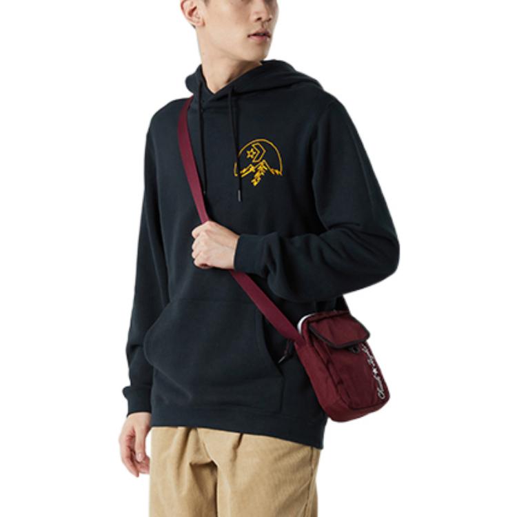 Converse Mountain Logo Hoodie Asia Sizing 'Black' 10025050-A01