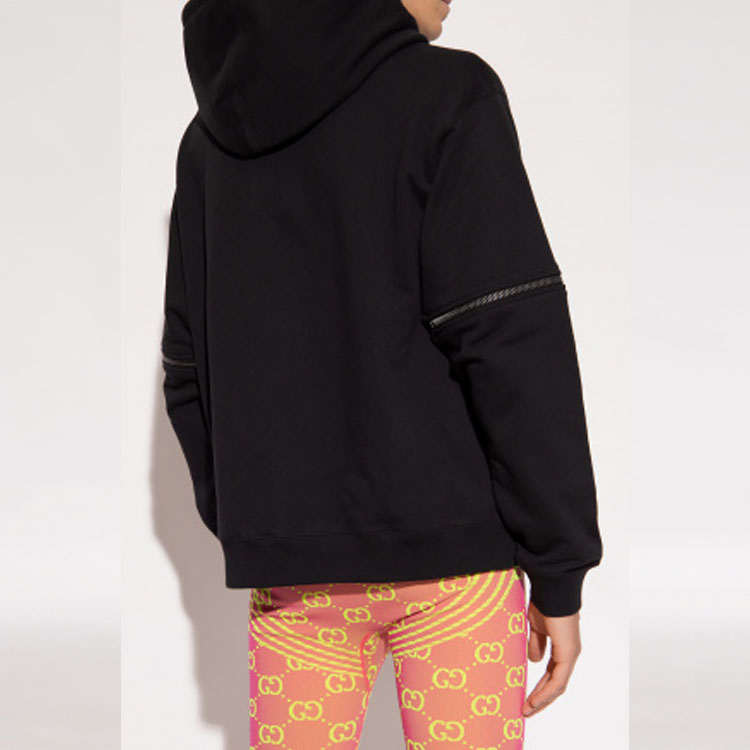 Gucci Sunset Hooded Sweatshirt With Removable Sleeves 'Black' 700117-XJEOT-1082