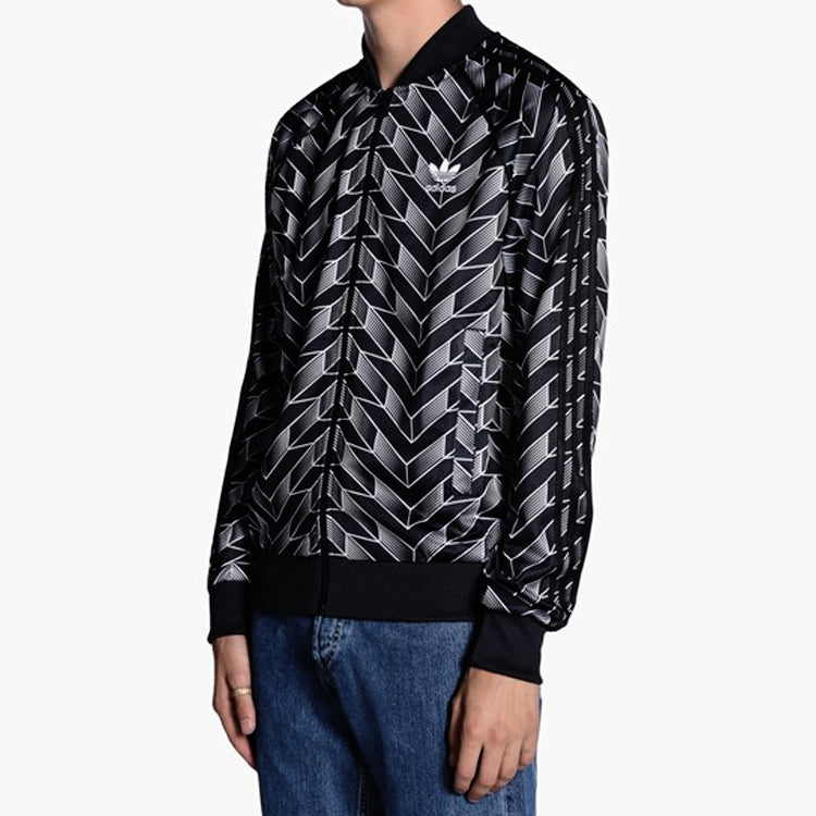 adidas originals Soccer Superstar Track Top Black & White BS4979