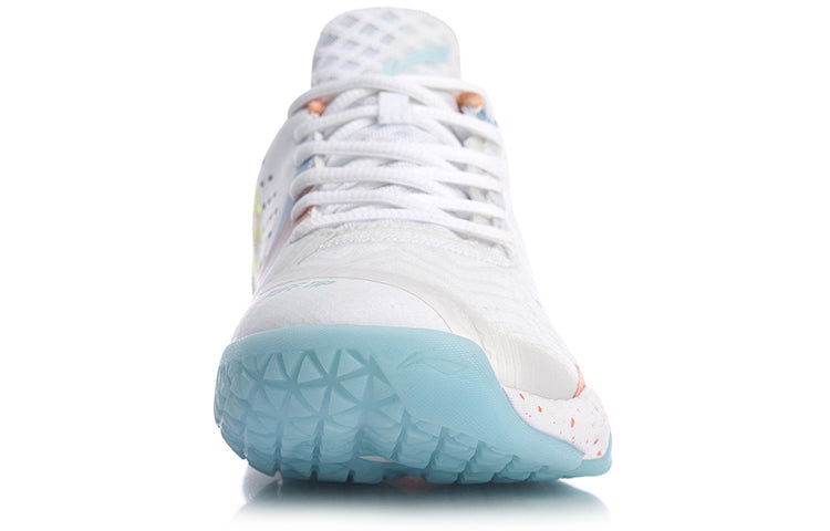 (WMNS) Li-Ning Dagger 3 'White Orange Blue' AYAQ012-1