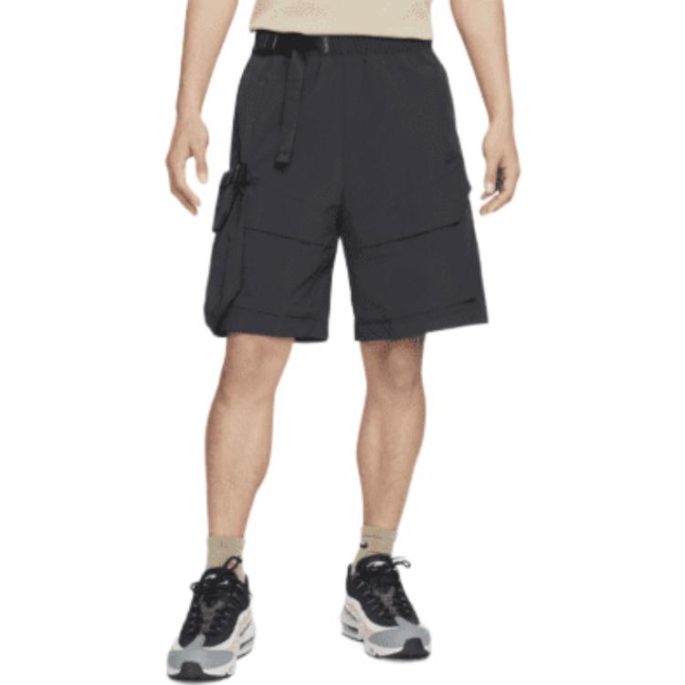 Nike Woven Unlined Cargo Solid Color Shorts Black DM5593-010