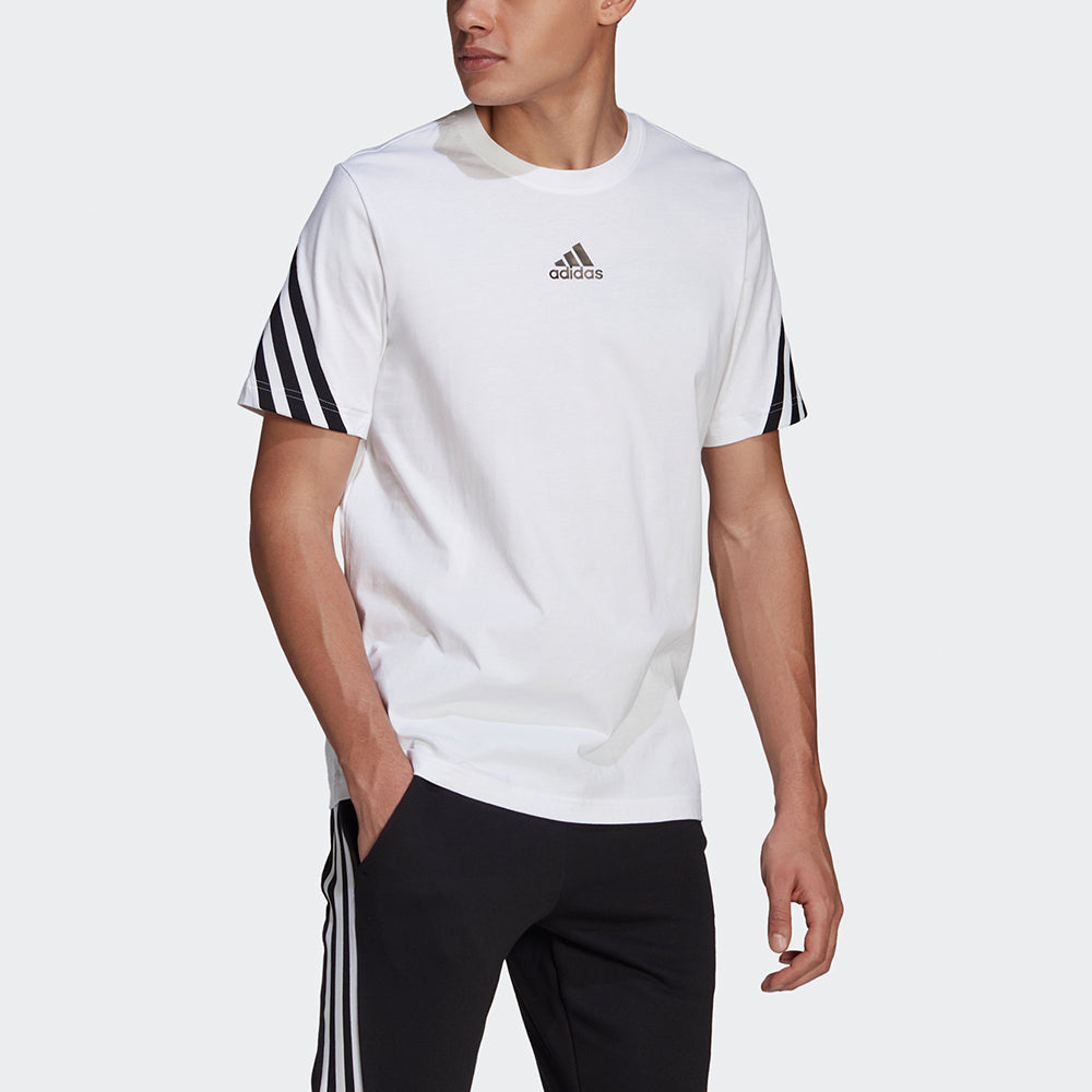 adidas M 3s Tape Tee Printing Sports Short Sleeve White GQ6206