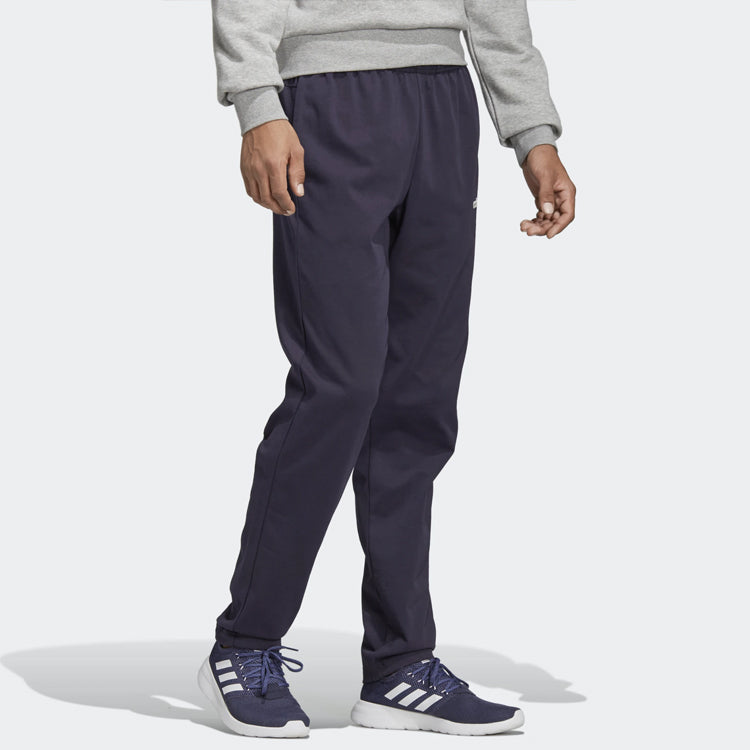 adidas E Pln T Contrasting Colors Logo Sports Pants Blue DU0377
