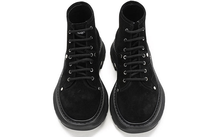 (WMNS) Alexander McQueen Tread Slick Boot 'Black' 595469WHZ281081