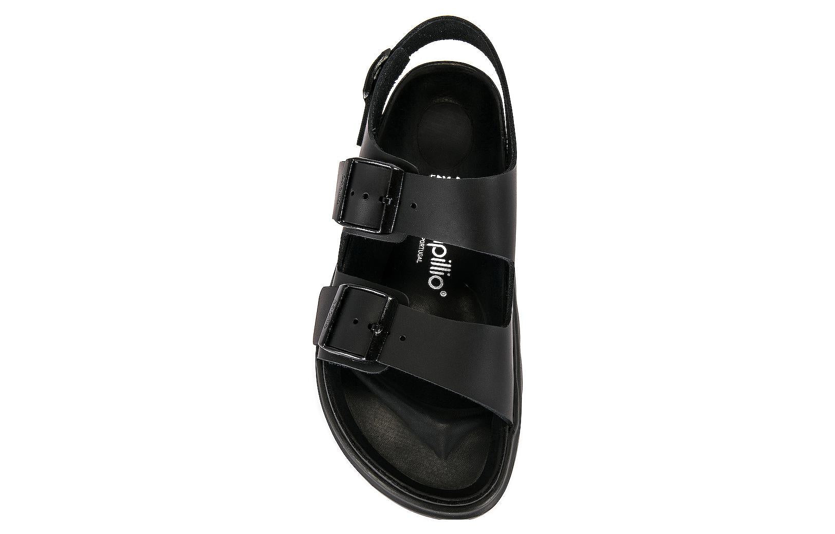 (WMNS) Birkenstock Milano Chunky Leather 'Black' 1024608