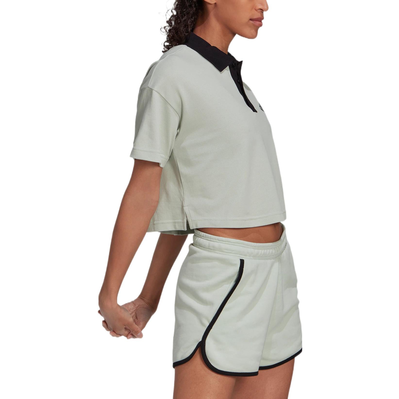 (WMNS) adidas Short Polo Shirt Asia Sizing 'Purple' HY5527